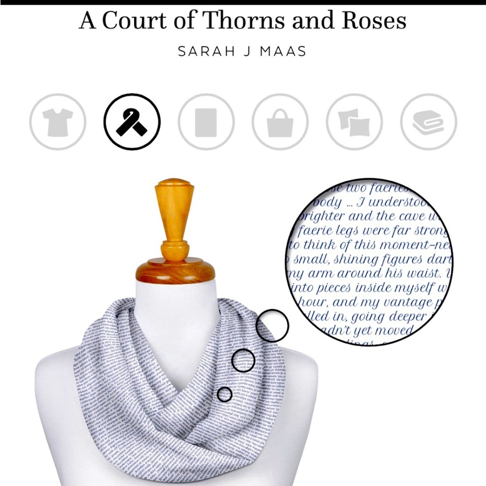 A Court of Thorns and Roses Infinity Scarf
Never Used